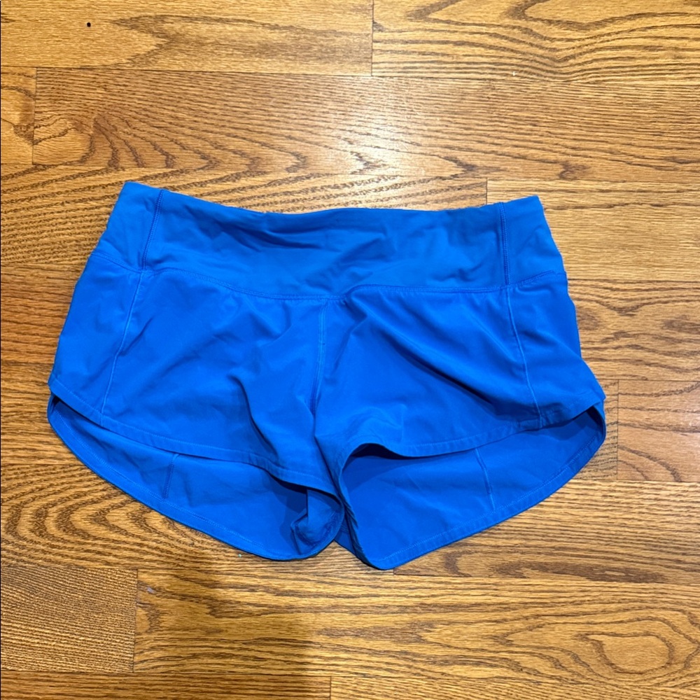Lululemon Athletica Vibrant Blue Athletic Shorts Speed Up 2.5 inch inseam